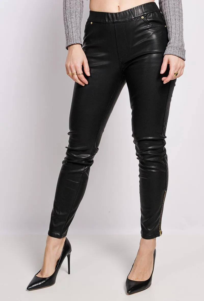 Imitation leather pants