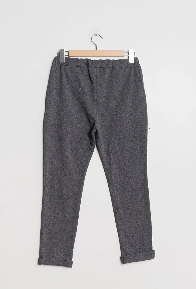 Jogger pants with strass