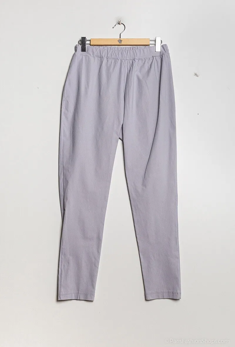 Pants with elastic waist